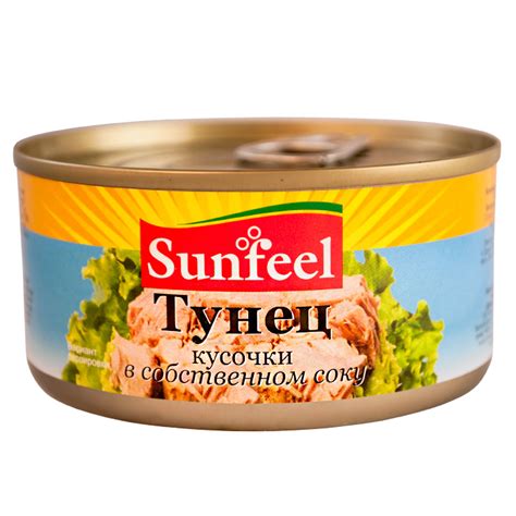 Тунец кус с/с 170г Sunfeel