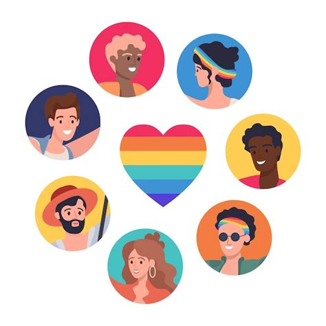 Premium Vector Lgbtq Poster Vector Flat Concept Lesbian Gay Bisexual Transgender And