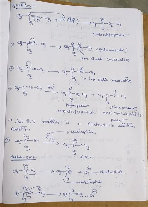 Solved Draw The Full Reaction Mechanism Including All Products