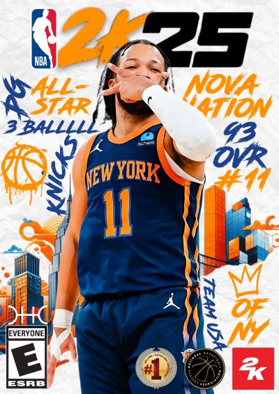 NBA 2K24 2KDB Custom Card Jalen Brunson King Of NY 2k25 Cover