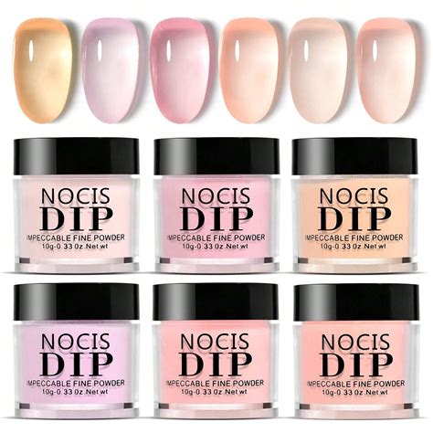 Dip Powder Set Pcs Translucent Nude Pink Sheer Color Natural Clear Dipping Powder Milky Jelly