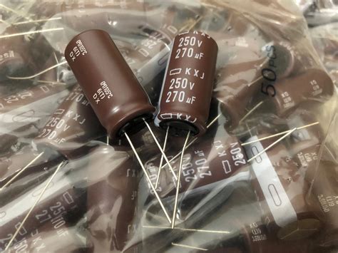 Pcs New Nippon Kxj V Uf X Mm Ncc Electrolytic Capacitor