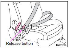 Toyota Rav Xa Owners Manual Fastening And Releasing The