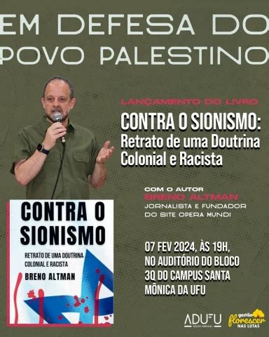 Contra O Sionismo Retrato De Uma Doutrina Colonial E Racista - Lançamentos do livro 'Contra o Sionismo: Retrato de uma Doutrina ...