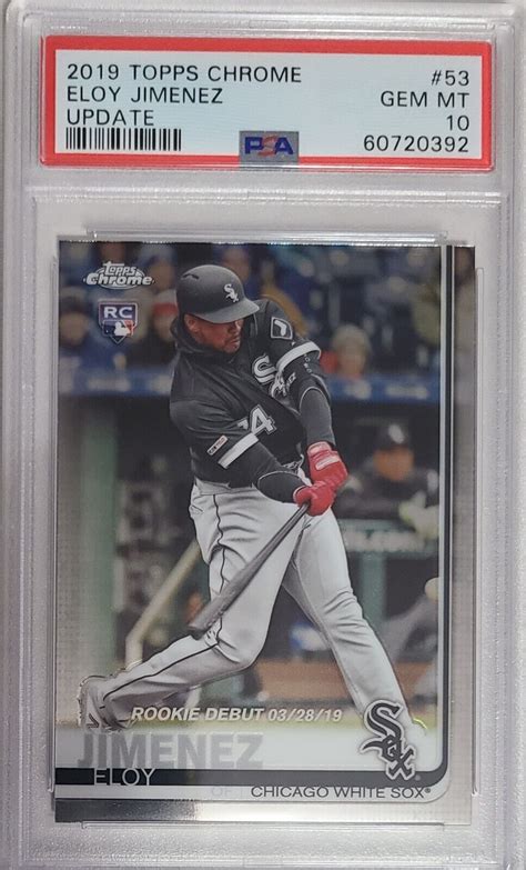 Eloy Jimenez 2019 Topps Chrome Update Rookie Debut 53 Chicago White