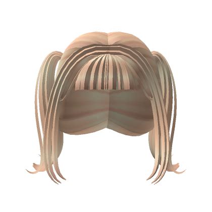 High Pigtails W Bangs In Blonde Roblox