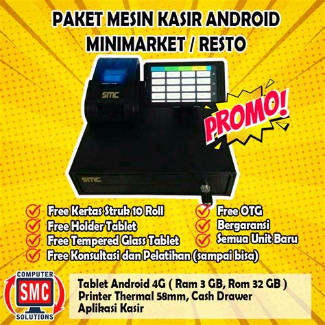 Jual Mesin Kasir Android Siap Pakai Terlaris Untuk Semua Jenis Usaha