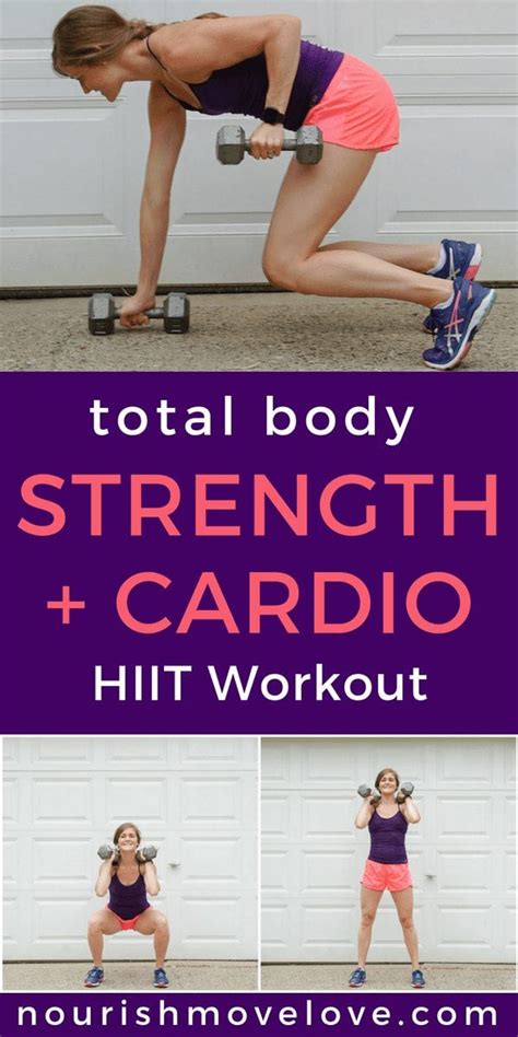 Dumbbell Superset Hiit Workout Nourish