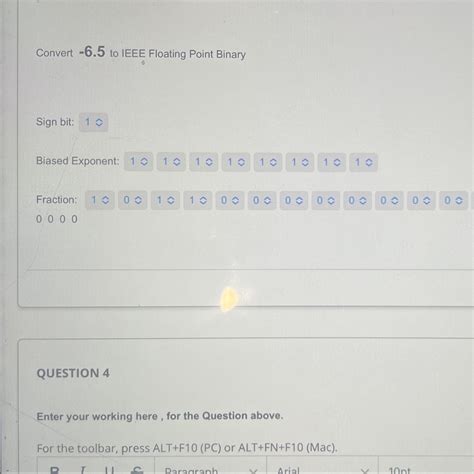 Solved Convert -6.5 ﻿to IEEE Floating Point BinarySign | Chegg.com