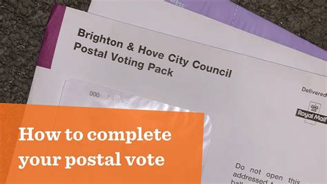 How To Complete Your Postal Vote Youtube