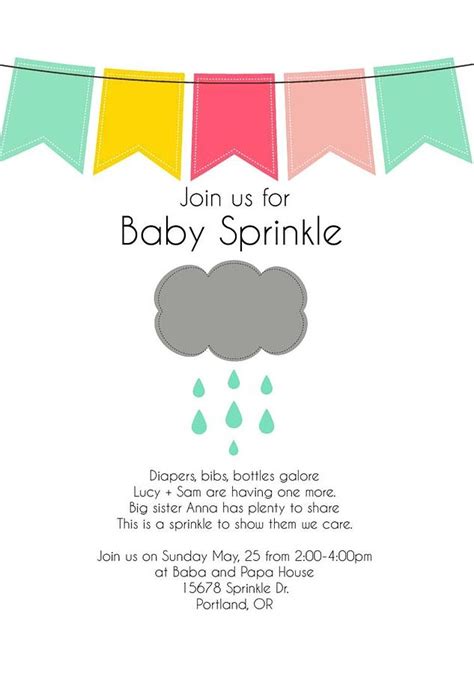 Baby Sprinkle Invitation Wording Photograph by Freshbaby Giftideas