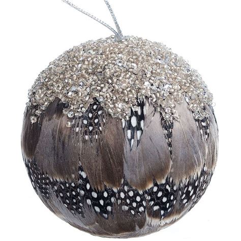 Feather Ball Ornament Xmas Ornaments Ball Ornaments Christmas Ornaments