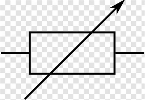 Resistor Potentiometer Electronic Symbol Circuit Rectangle Simple