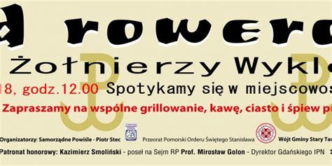 Kluby Gazety Polskiej Elbląg II Zaproszenie na Rajd rowerowy