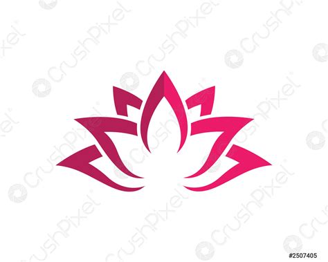 Gestileerde Lotus Bloem Pictogram Vector Stock Vector Crushpixel