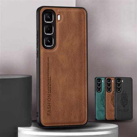 Dành Cho Infinix Hot 50 Pro Hot 50 Pro Plus Ốp Điện Thoại Họa Tiết Da Đơn Giản Ốp Lưng Da