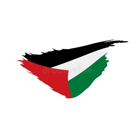 Bandeira De Palestina Ilustração Ilustração Stock Ilustração de