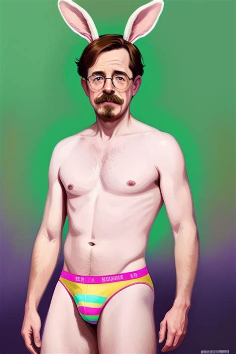 Ned Flanders As A Sexy Easter Bunny V 2 By Hotandbothered On Deviantart