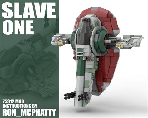 LEGO MOC Slave 1 Boba Fett S Starship Set 75312 MOD By Ron Mcphatty