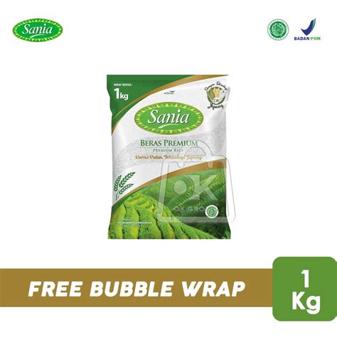 Jual Sania Beras Premium Beras Pulen Kemasan Asli 1 Kg Shopee