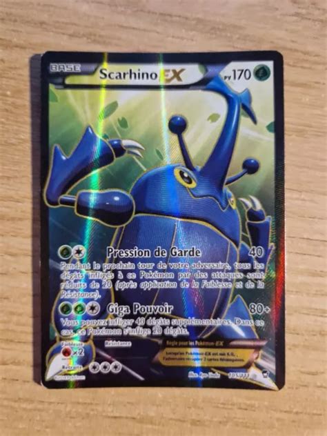 Carte Pok Mon Scarhino Ex Full Art Ultra Xy Poings Furieux