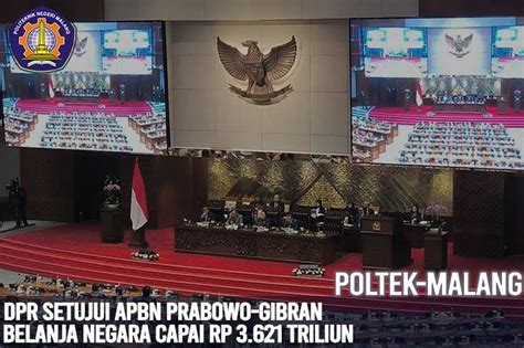 DPR Setujui APBN Prabowo Gibran Belanja Capai Rp 3 621 T Poltek