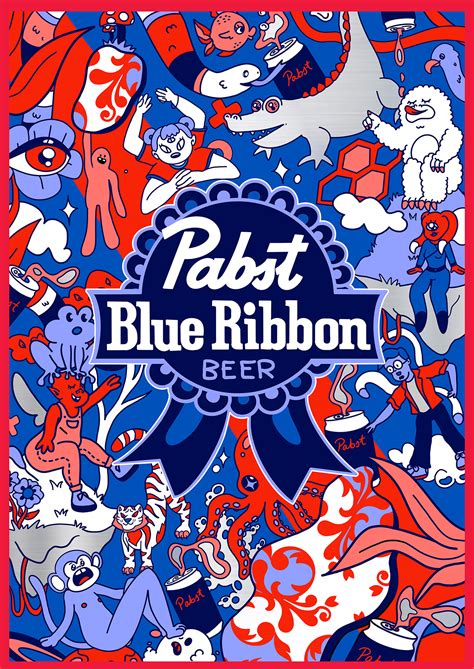 Pabst Blue Ribbon Art Contest Finalist On Behance