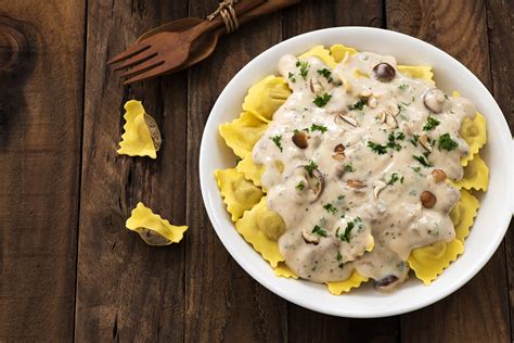 Ravioli de champiñones Receta