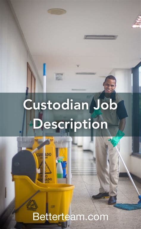 Custodian Job Description | Interview questions, Job description, Job ...