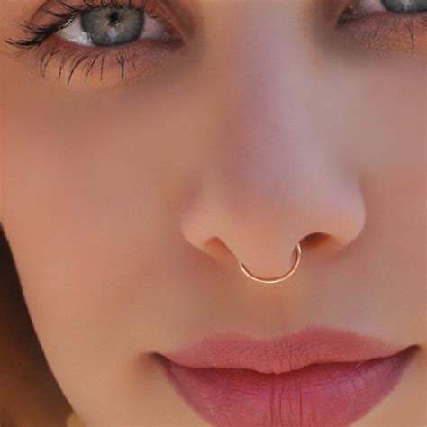 24 22 20 Gauge Nose Ringsterling Silver Nose Ringcartilage Etsy