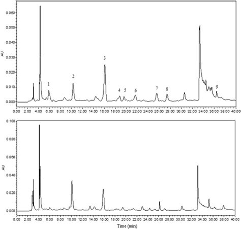 Hplc Chromatograms Of The Free Phenolic Extracts From Barley At