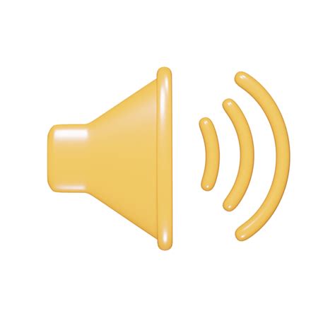 Sound Icon 3d Render 37297411 Png