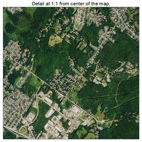 Aerial Photography Map of Lewiston, ME Maine