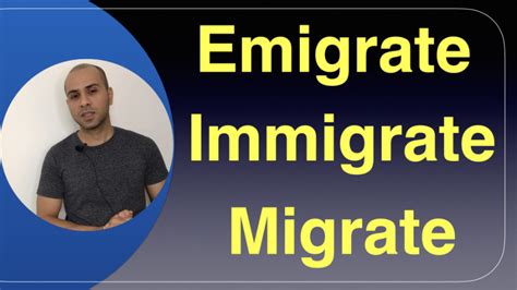 تفاوت Immigrate، Emigrate و Migrate