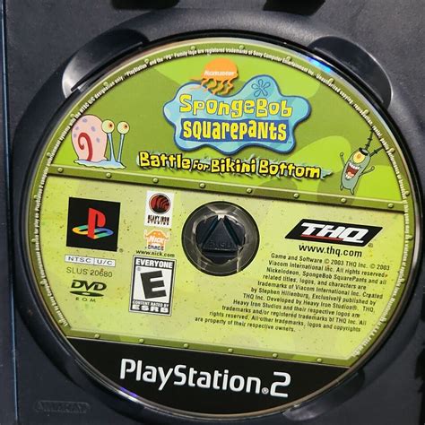 SpongeBob SquarePants Battle For Bikini Bottom PS2 752919460375 EBay