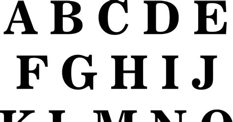 Large Letters Serif Font Lettering Styles Alphabet 9 Best Images Of