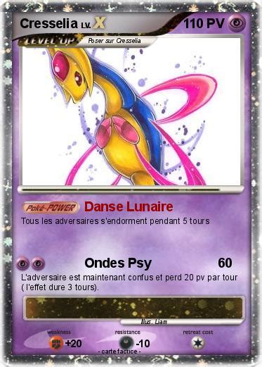 Pokémon Cresselia 370 370 Danse Lunaire Ma carte Pokémon