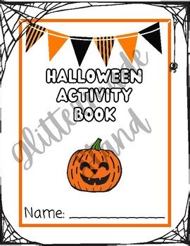 Halloween Activity Book by Glittermade Stand | TPT