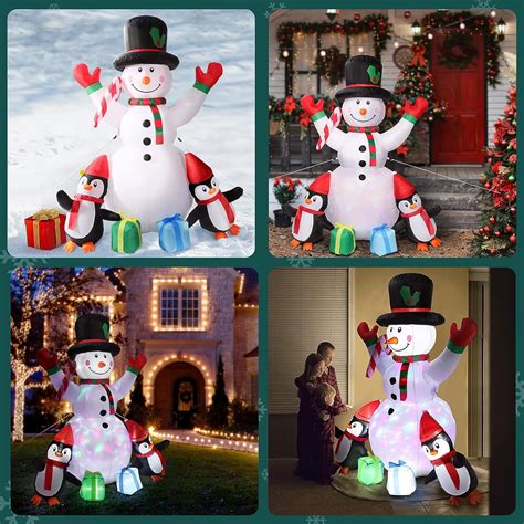 Buy Roylvan Christmas Inflatables Snowman Penguins Outdoor Decoration