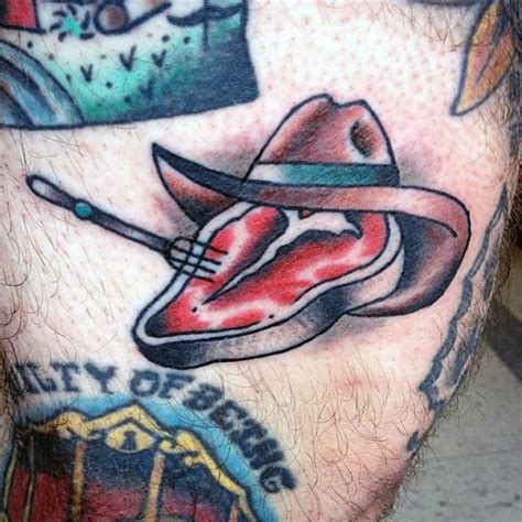 60 Cowboy Hat Tattoo Ideas For Men Western Designs