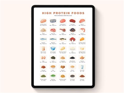High Protein Food Chart | Protein Rich Foods List | Nutrition Guide