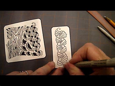 Organic Tangle Pattern Lesson 22 YouTube