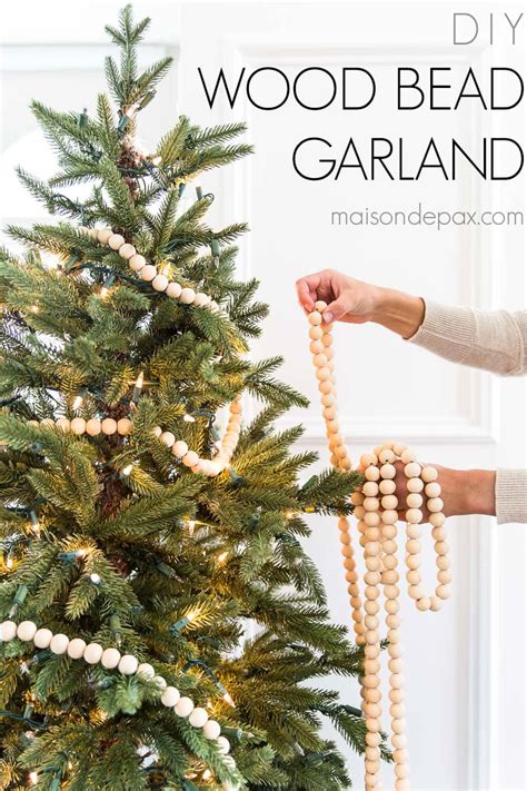 DIY Wood Bead Garland - Maison de Pax