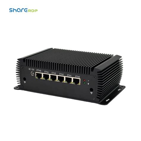 Fanless Industrial Gigabit Lan Computer Dual Core Low Power Firewall