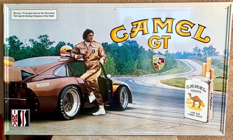 RARE IMSA CAMEL GT PORSCHE 935 METAL SIGN 5 X 3 PCARMARKET