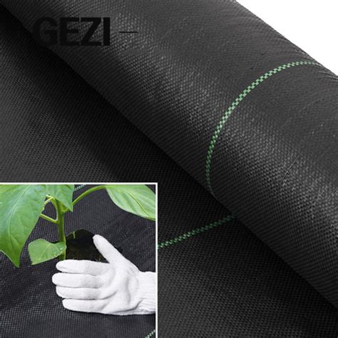 70 100GSM Agricultural PP Woven Ground Cover Greenhouse Black Weed Mat