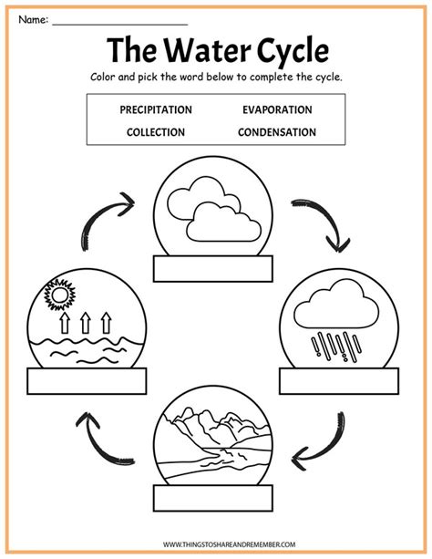 The Water Cycle Free Worksheet Skoolgo Worksheets Library