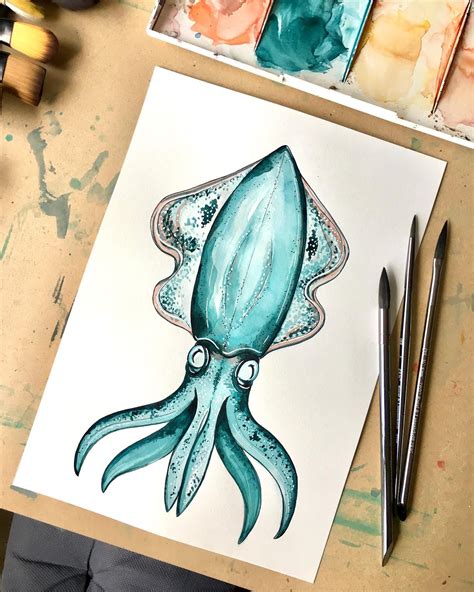 I Painted This Reef Squid And Ive Made Prints They Are Already