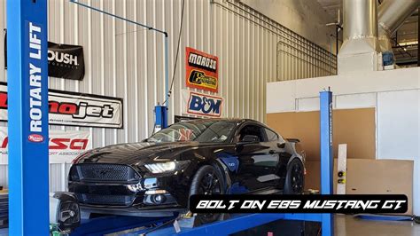 BOLT ON E85 MUSTANG GT ON THE DYNO YouTube