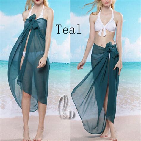 Sexy Chiffion Beach Sarong Bikini Cover Oversize Cocktail Scarf Shawl Sw Ebay